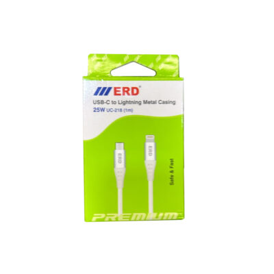 IERD USB-C to Lightning Cable – 25W UC-218 (1m, Metal Casing)